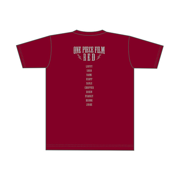 Tシャツ　バーガンディ　L「ONE PIECE FILM RED」