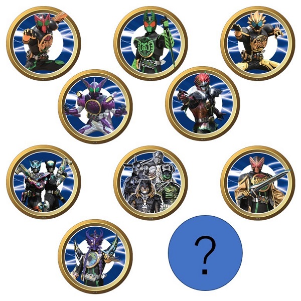 トレーディングホログラム缶バッジコレクション（全10種）【仮面ライダーオーズ10th 復活のコアメダル】