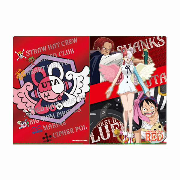 受注販売 2ポケットメタリッククリアファイル One Piece Film Red アニメーション作品 東映 Online Store 東映オンラインストア