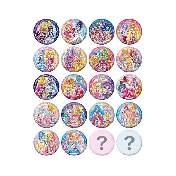 プリキュア全作品 缶バッジコレクション（全20種）(映画プリキュア ...