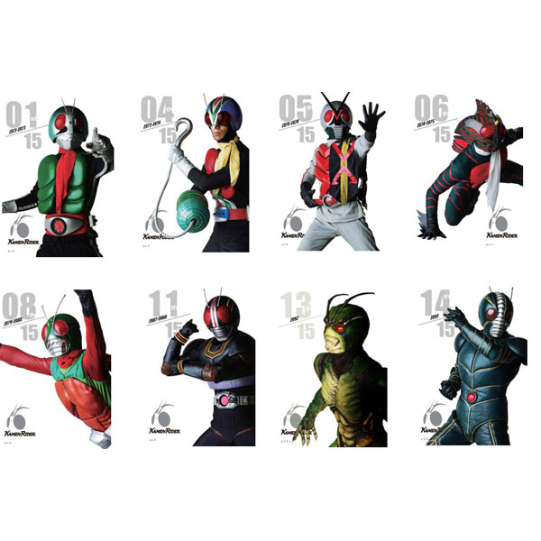 <セット販売>昭和仮面ライダー トレーディングフレームマグネットA(全8種)【仮面ライダーストア】