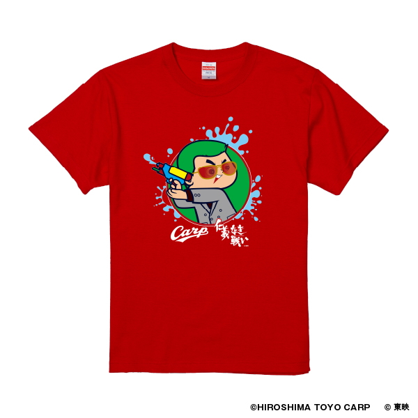 映画『仁義なき戦い』×広島東洋カープ Tシャツ(ティアドロップ坊や) S