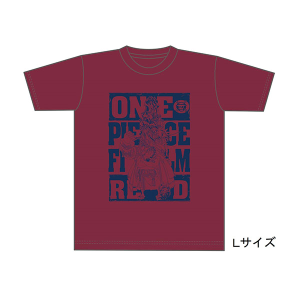 Tシャツ【B】 杢グレー L「ONE PIECE FILM RED」: アニメーション作品 
