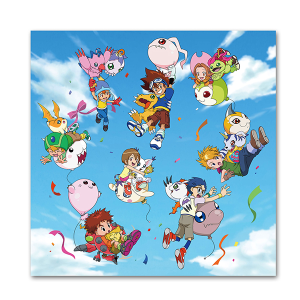 受注販売】アニメ25周年記念 デジモンアドベンチャー展 ウォール