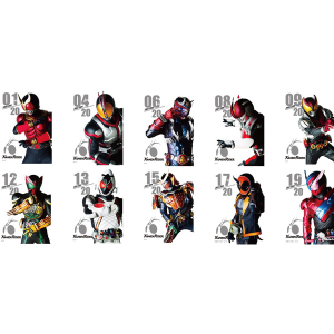 平成仮面ライダー トレーディングフレームマグネットA(全10種)【仮面ライダーストア】