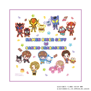 仮面ライダーガヴ　サンリオ　コラボ　全員集合　Tシャツ 大人 Mサイズ Tシャツ Mサイズ【仮面ライダーガヴ×サンリオキャラクターズ