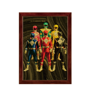 受注販売】額装絵画風ビジュアルアート 電撃戦隊チェンジマン