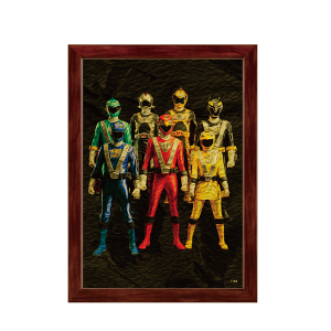 【受注販売】額装絵画風ビジュアルアート 炎神戦隊ゴーオンジャー【全スーパー戦隊展】(2次)