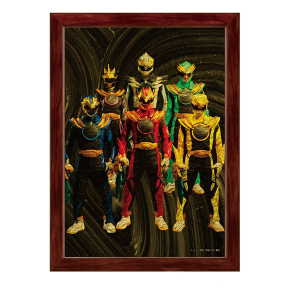 受注販売】額装絵画風ビジュアルアート 手裏剣戦隊ニンニン